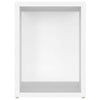 TV Cabinet White 80x24x32 cm Chipboard Living Room Books Storage Display Unit