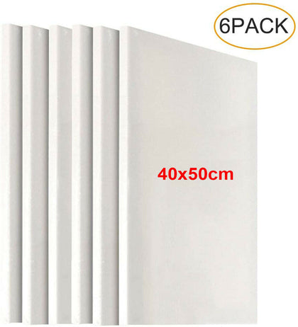 Blank Artist Canvas Art Board Plain Painting Stretched Framed White Large 40x50
