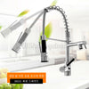 360° Swivel Pull Out Spray Taps Mixer Kitchen Sink Mixing Tap Spring Neck