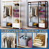 Open Wardrobe Clothes Heavy Duty Rail Rack Hanging Garment Organizer Coat Shelf