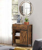 Industrial Side Cabinet Rustic Metal Cupboard Small Vintage Storage Sideboard TV