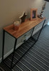 Slim Hallway Console Table Narrow Industrial Sideboard Display Unit Metal Desk