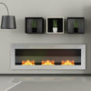 Fireplace 900/1200/1400mm Wide Bio Fireplace Inset Wall Hanging Biofire Glass