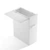 Bathroom Toilet Slim Floor Cabinet Narrow Storage Cupboard with Drawers White