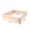 Square Wooden Garden Planter Patio Box Flower Plant Pot Trough Raised Bed Widen