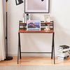Folding Computer Desk Shelf PC Laptop Desk Home Office Study Table Workstation