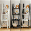 4 Layers Ladder Shelf Corner Shelving Unit Floor Standing Bookcase Rack Whatnot