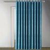 Thermal Blackout Door Curtains Ready Made Eyelet Ring Top Curtain Panel Tieback