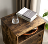 Scandinavian Bedside Table Modern Storage Cabinet Vintage Style Rustic Door Unit