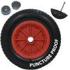 85L Plastic Wheelbarrow Heavy Duty Outdoor Garden Equestrian Inflatable Tyre