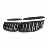 Auto Kidney Grille Gloss Black Double Slat for BMW E90 E91 05-08 Style UK Stock