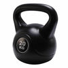 Vinyl Kettlebell Weight Fitness Home Gym Workouts Kettlebells 2KG-16KG Black
