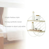 Retro Metal Wire Wood Round Wall Floating Shelving Storage Shelf Display Unit UK