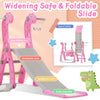 4 in1 Kids Baby Toddler Swing Slide & Climber Set In/Outdoor Boys Girls Toy HT