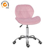 Pink Velvet Swivel Dressing Chair Office Computer Desk Chair Lift Home Office UK