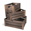 Wooden Farm Shop Wooden Slatted Apple Crate Gift Display Storage Boxes Hamper