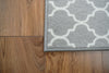 New Grey Trellis Long Hallway Stairs Runner Non Slip Kitchen Washable Mat Rug UK