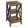 Bedside Table 3 Tier End Table Nightstand Storage Shelf for for Living Room/Bar