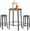HOOBRO Bar Stools Set of 2 Counter Height Bar Chairs Kitchen Stools 62.5cm High