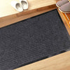 Non Slip Rubber Mat Door Mats Indoor Outdoor Washable Rugs Welcome Door Mat (40cm x 60cm (16" x 24") Gray)