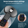 1.8L Electric Kettle Glass Temperature Control 7 Colors Change LED Fast Boiling