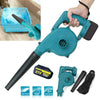 21V 6000mAh Cordless Garden Yard Leaf Snow Blower Air Vacuum Lightweight 2-in-1