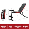 Adjustable Folding Incline Weight Bench Fitness Workout Bench Home Equipment