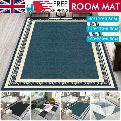 Modern Room Mat Flannel Rug Soft Carpet Machine Wash Hallway Living Room Floor