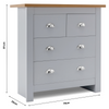 Modern Chest of Drawers Bedside Cabinet Wooden Storage Bedroom Furniture Home