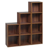 Cube, 2, 3 or 4 Tier Wooden Bookcase Shelving Display Storage Shelf Unit Wood