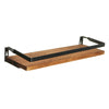 Wall Mounted Floating Shelves Wood Storage Rack Corner Unit Display Kitchen