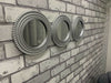 Set of 3 Round Wall Art Moroccan Mirror Art Décor Silver Wall Mounted Home Décor