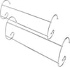 SET OF 2 TWIN RAIL CHROME INDOOR CLOTHES AIRIER OVER RADIATOR TOWEL RAIL DRYER