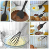 10Pcs Kitchen Silicone Cooking Utensils Set Non-stick Spatula Turner Black UK