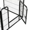 Heavy Duty 6 Panel Puppy Dog Play Pen Run Enclosure Welping Pen Playpen Black