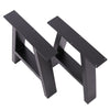 2pcs Industrial Steel Table Legs Box Trapezium X Shape A Frame Bench Coffee Desk