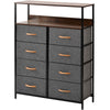 8 Drawers Chest of Drawers Unit Storage Cabinet Bedroom Furniture Hallway