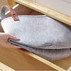 Large Grey Felt Storage Basket Bin w/ Handle Bedroom Closet Clothes Toy Storage