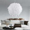 White Feather Ceiling Pendant Light Shade Modern Bedroom Nordic Style Night Lamp