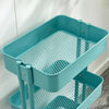 3 Tier Slim Kitchen Storage Trolley Cart Rack Tray Shelf Rolling Wheel W/ Handle