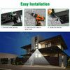 100 LED Solar Powered PIR Motion Sensor Garden Wall Light Security Flood Lights