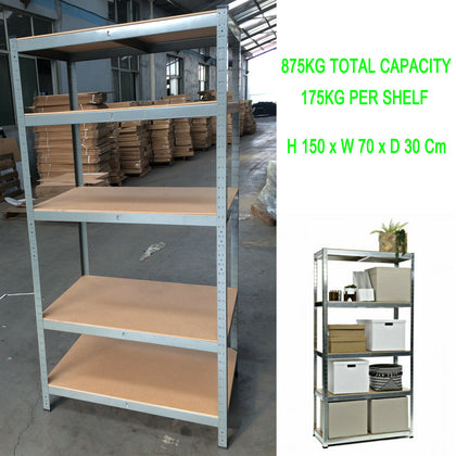 CHEAP 5 Tier Large Capacity DISPLAY CABINET Racking Shelf Galvanised Warehouse