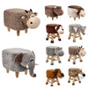 ANIMAL SHAPE FOOTSTOOL PADDED CUSHION STOOL POUFFE REST SEAT OTTOMAN CHILD TOY