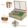 Wood Cold Frame Portable Green House Indoor Outdoor Raised Plants Bed Protection