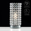 Modern Touch Table Lamp 23cm Genuine Crystal Dimmer Chrome Lounge Light Home