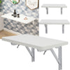 Drop-leaf Wall Table Folding Laptop Computer Desk Kitchen Storage Shelf Unit