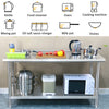 120cm Stainless Steel WorkTop Prep Bench Commercial Catering Table Kitchen Equip