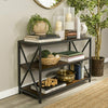 Industrial Console Table Hallway Furniture 3 Tier Bookcase Display Unit Metal