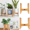 Small DIY Bamboo Plants Display Stand Wooden Plant Stand Shelf Storage Rack