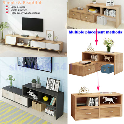 Modern TV Unit Cabinet TV Stand Media Table W/ Drawers Shelves Home Furniture UK